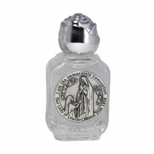 Angelina Bottle filled with Lourdes Water w/ Tamper-Evident Seal