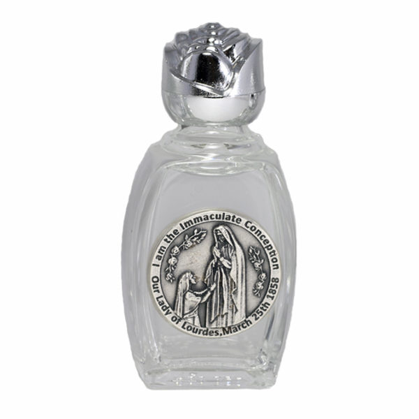 Canova Bottle filled with Lourdes Water w/ Tamper-Evident Seal